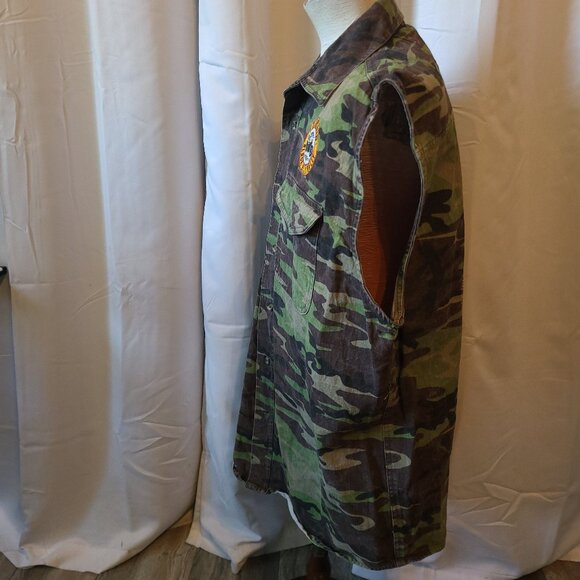 Men's VIntage Sturgis 2005 Biker Design sleeveless camo shirt 2XL - Picture 5 of 10